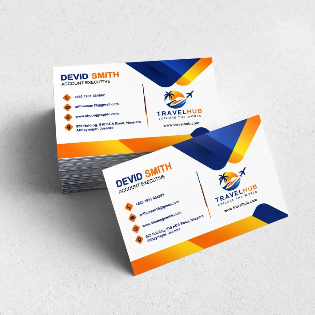 Travel agency business card design by Doply Creative Kenya